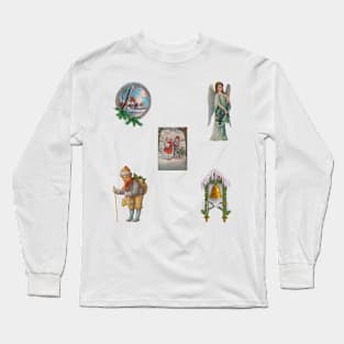 Retro Christmas Set Long Sleeve T-Shirt